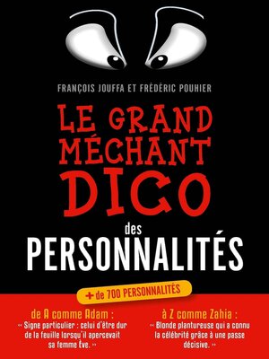 cover image of Le grand méchant dico des personnalités